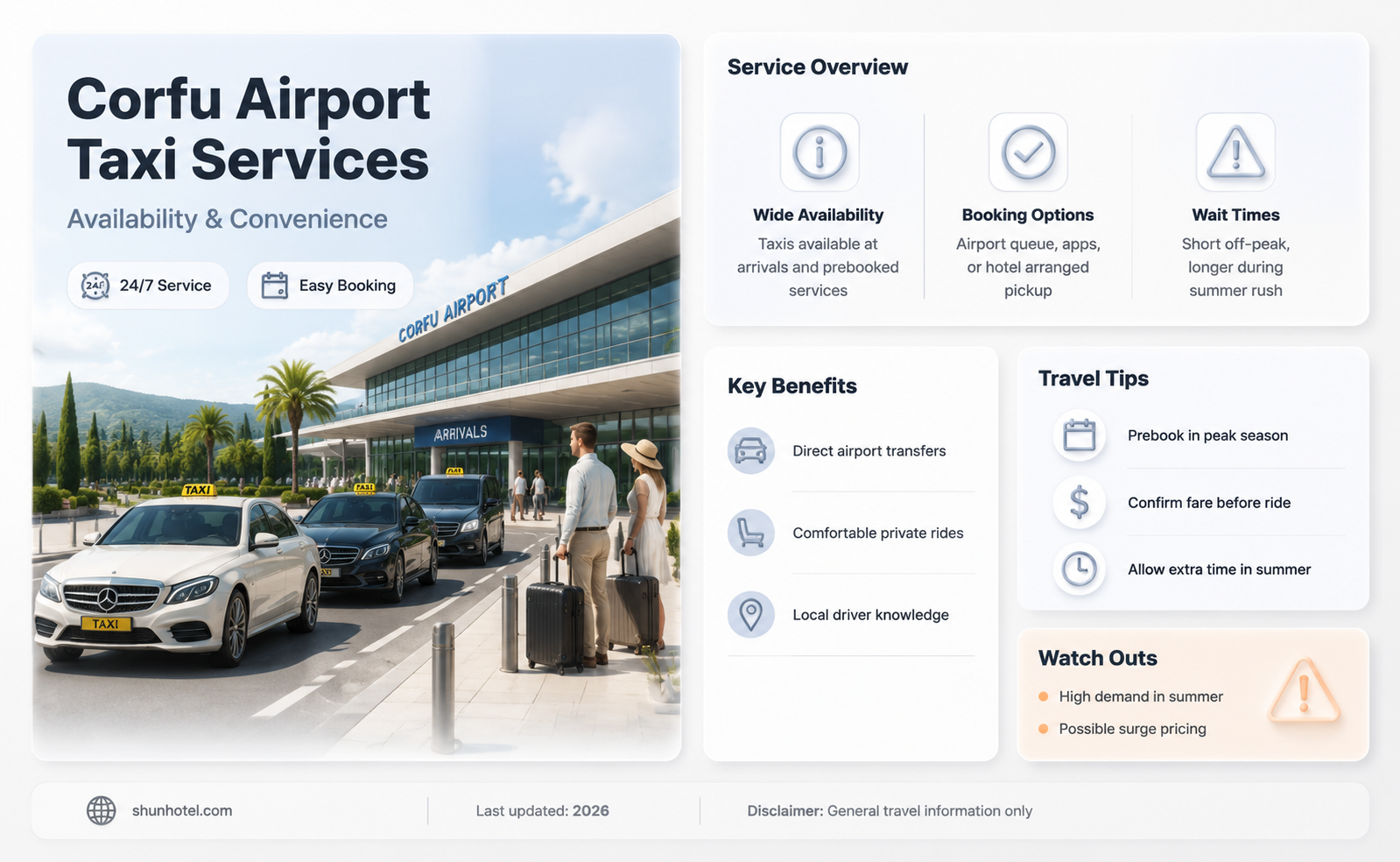 are there taxis at corfu airport