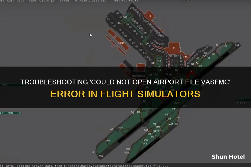 could not open airport file vasfmc