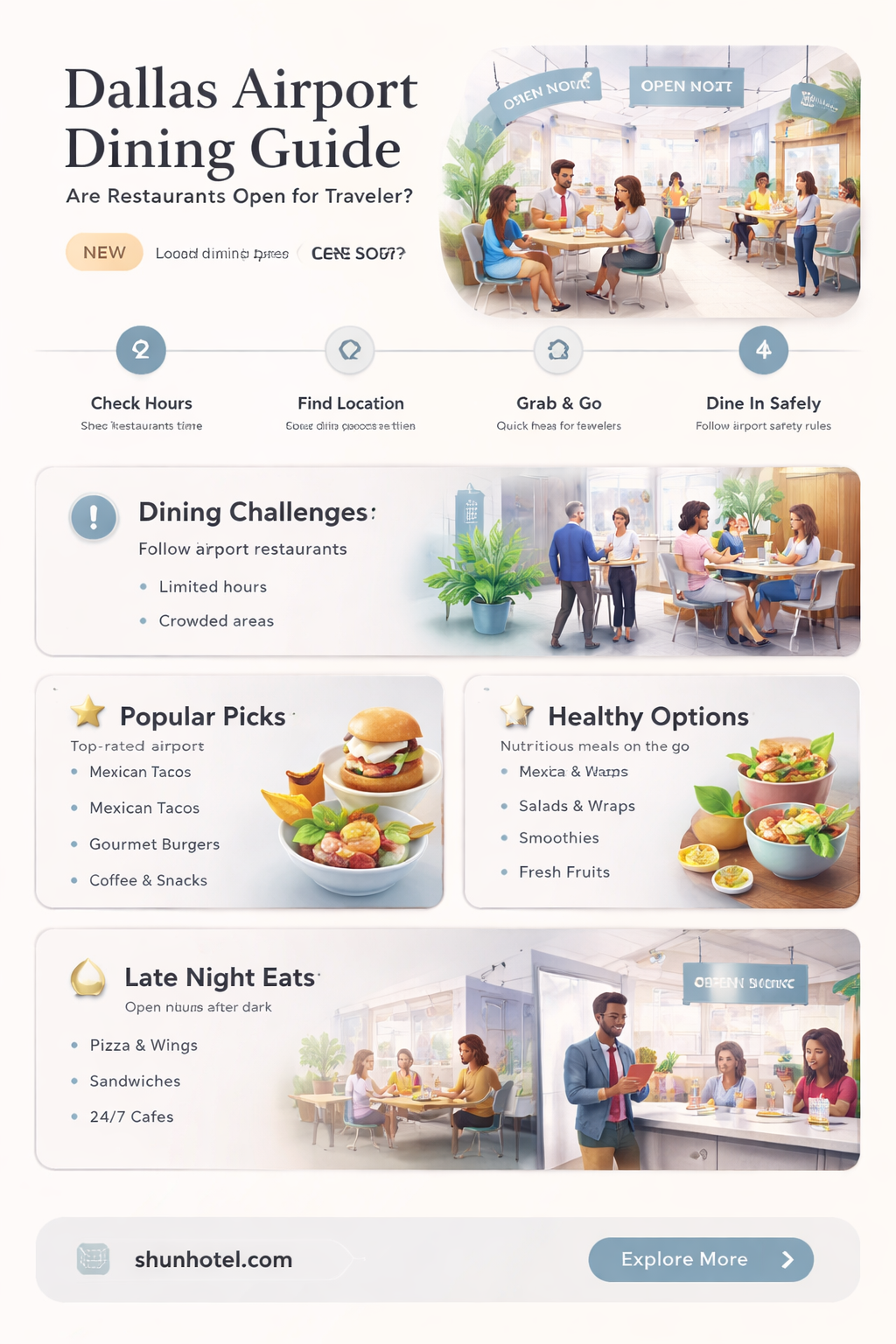 are dallas airport restaurants open