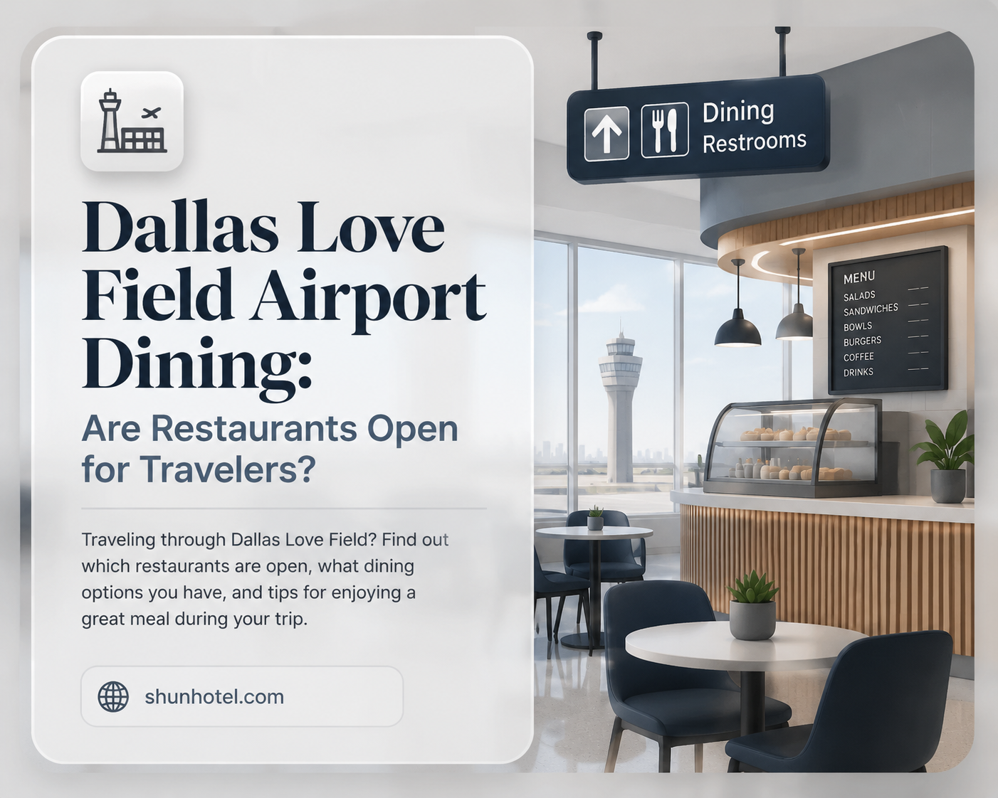 are restaurants open in dallas love field airport