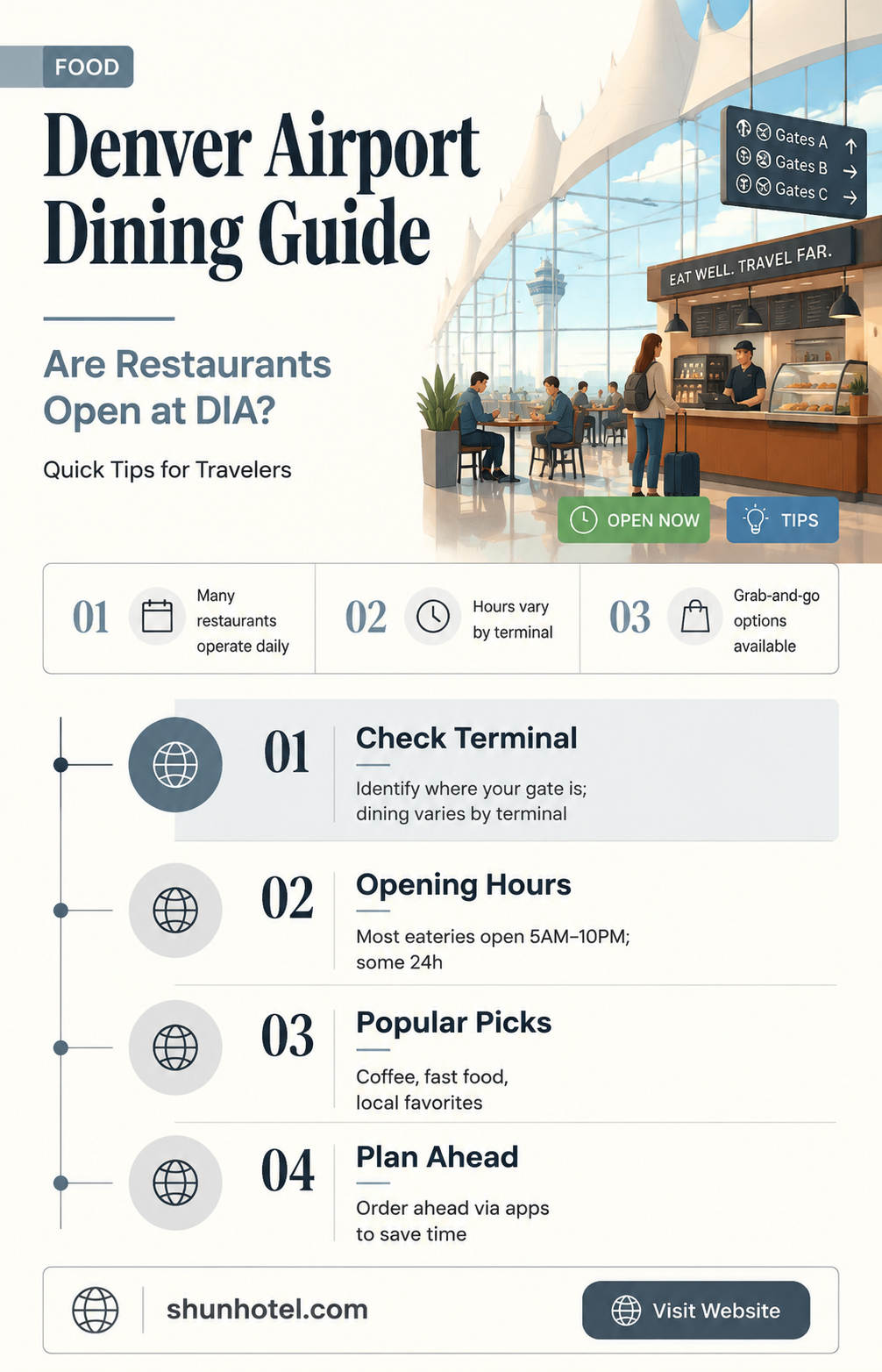 are restaurants open at denver international airport