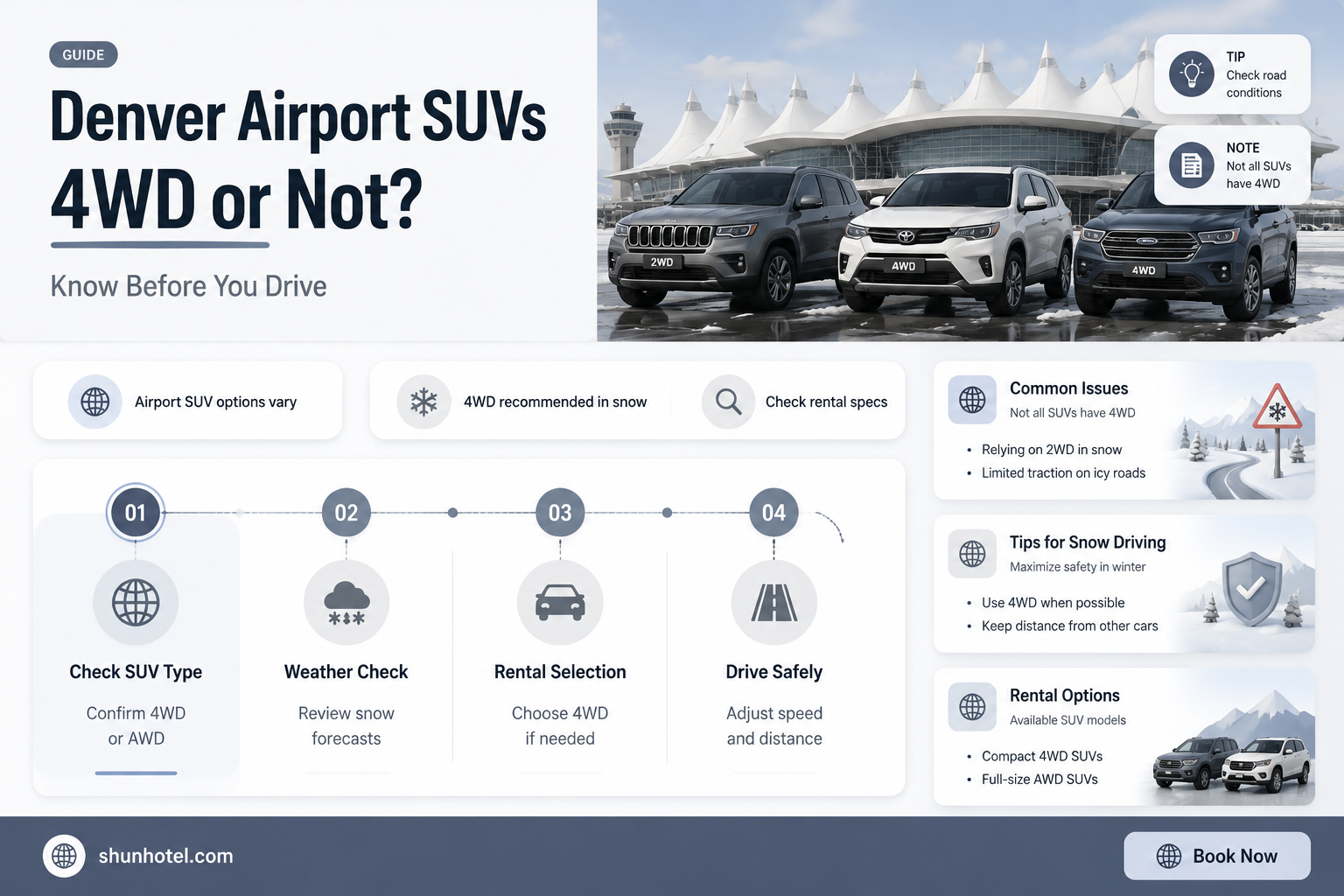 are suv at denver airport 4wd