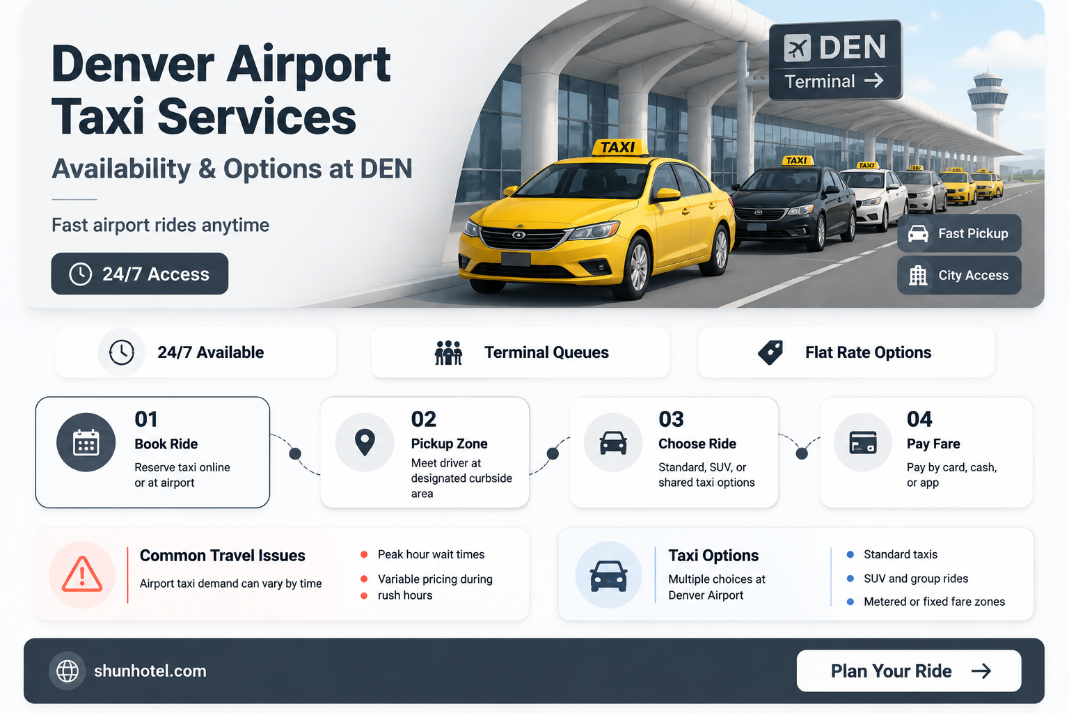 are there taxis at denver airport