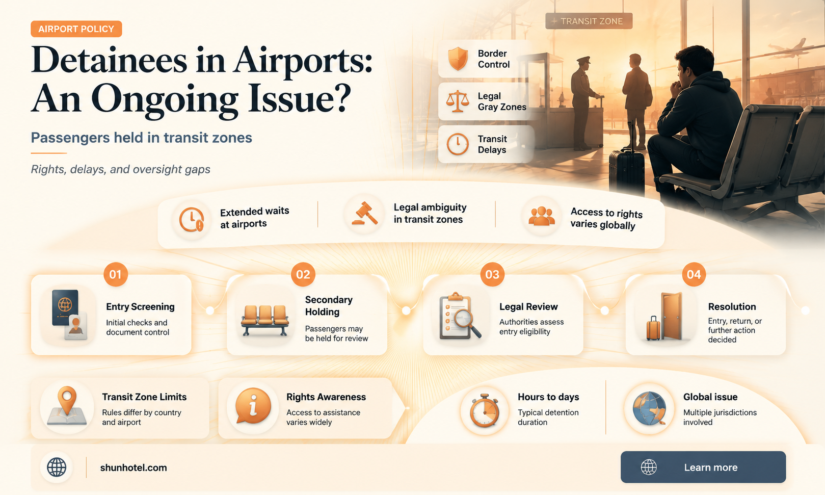 are there still detainees in airports