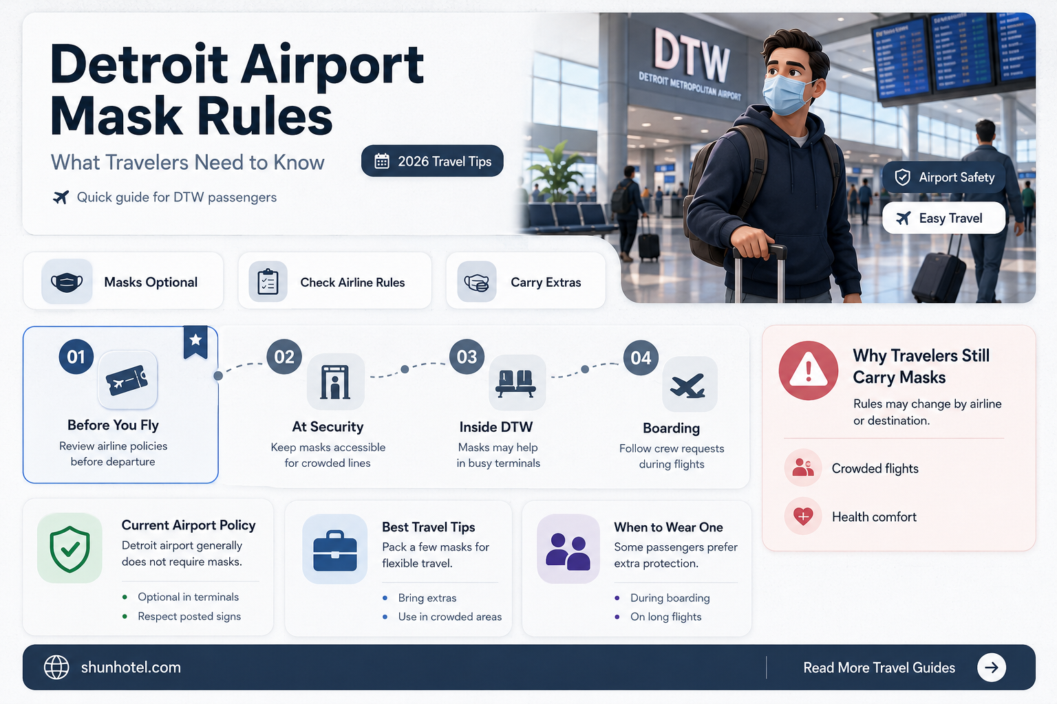 are masks required at detroit airport