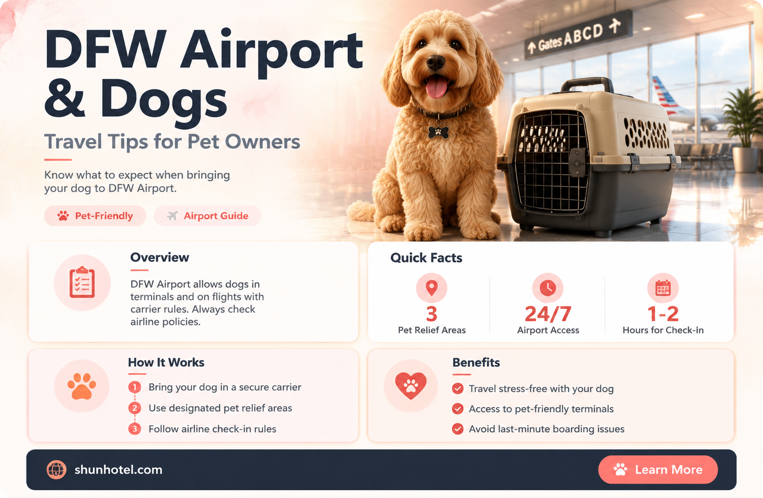 are dogs allowed in dfw airport