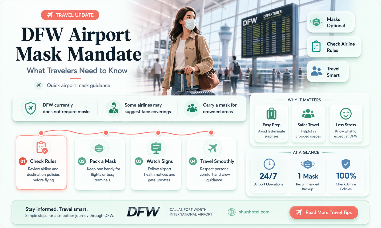 are masks required at dfw airport
