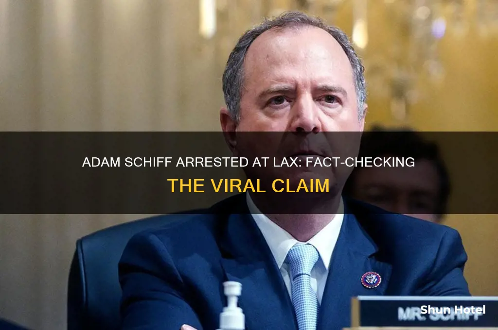 did adam schiff get arrested at lax airport