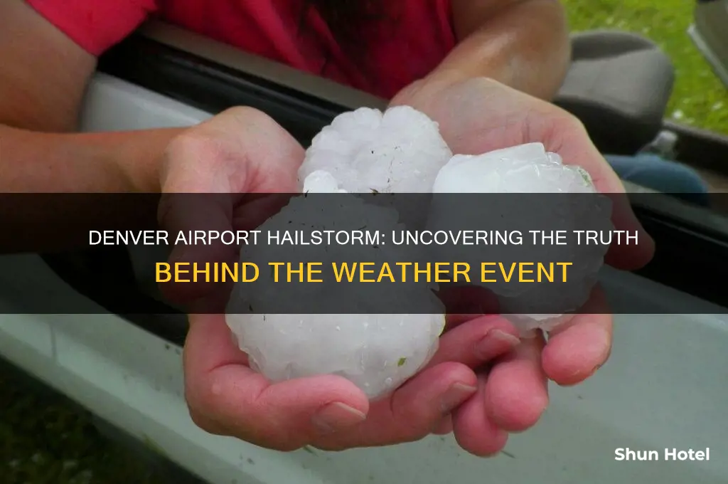 did denver airport get hail