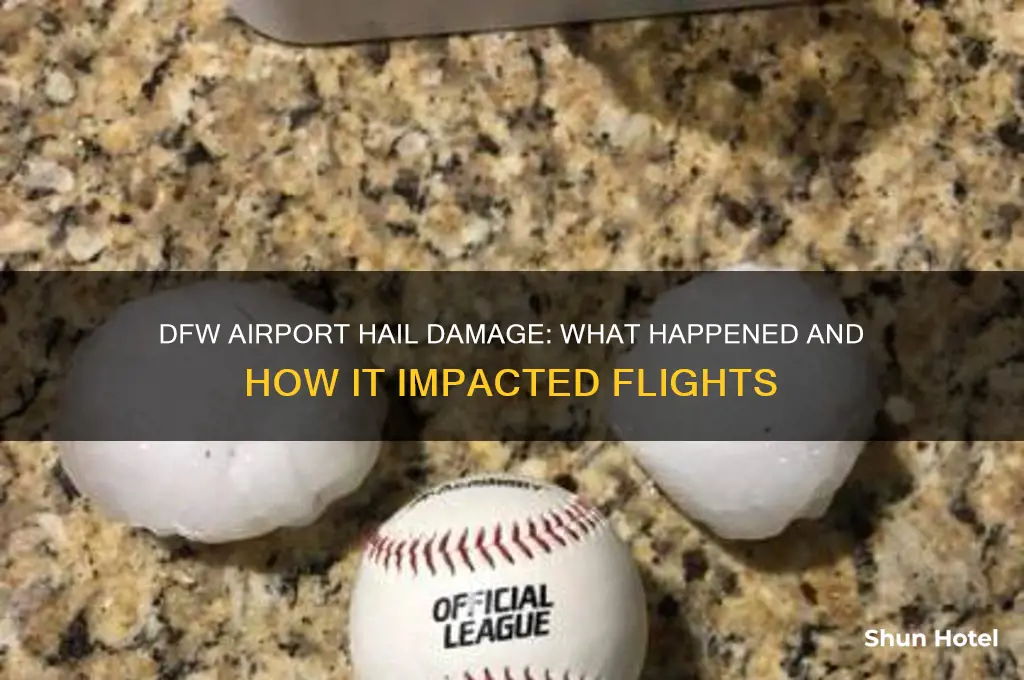 did dfw airport get hail