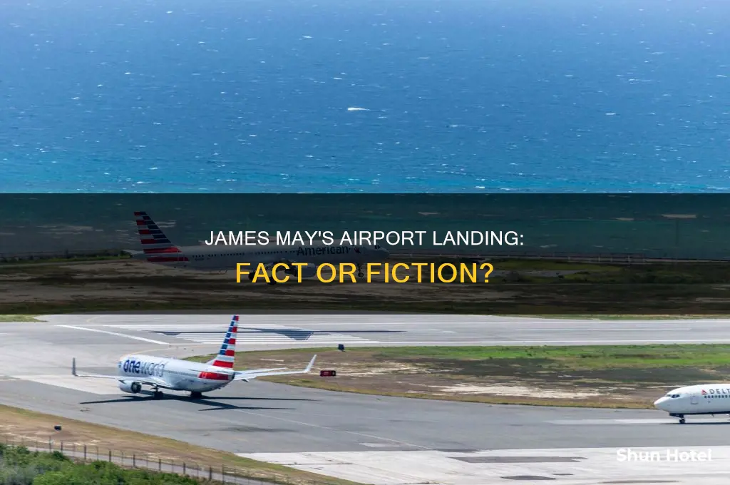 did james may really fly into an airport