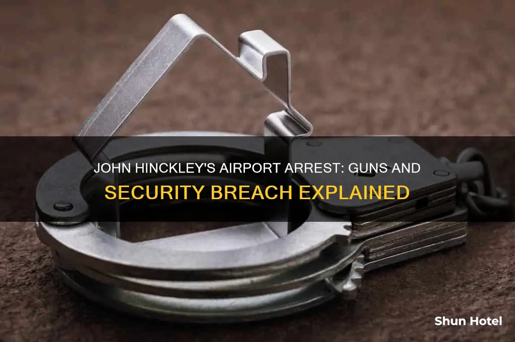 did john hinkley get arrested with guns at an airport