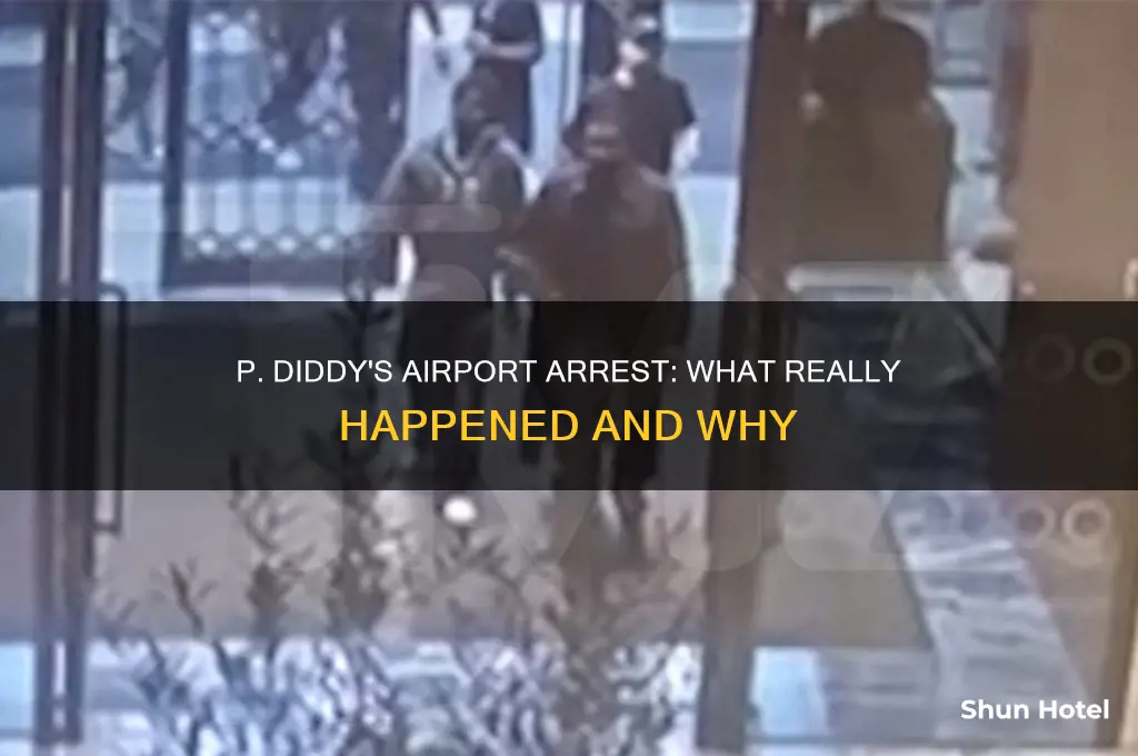 did p diddy get arrested at the airport