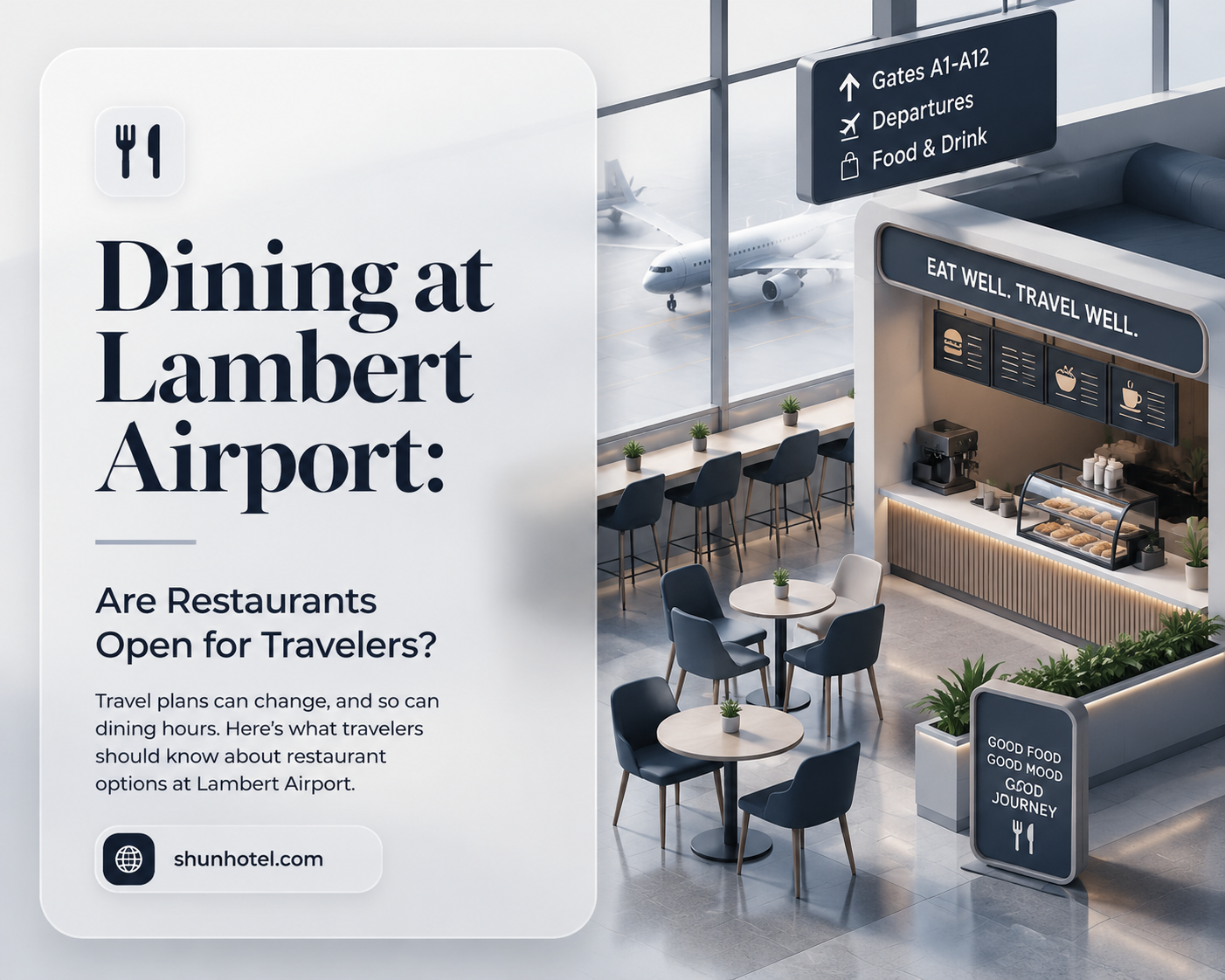 are restaurants open at lambert airport