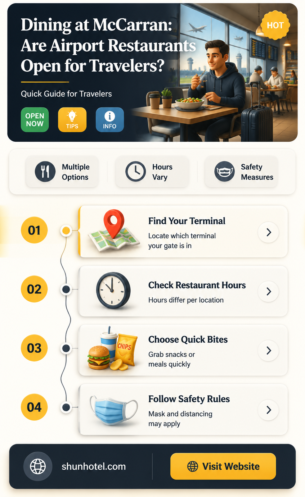 are restaurants open at mccarran airport