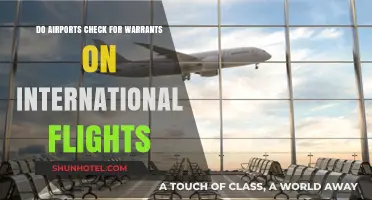 Do Airports Check for Warrants on International Flights?