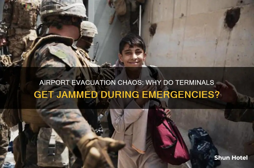 do airports get jammed during evacuation