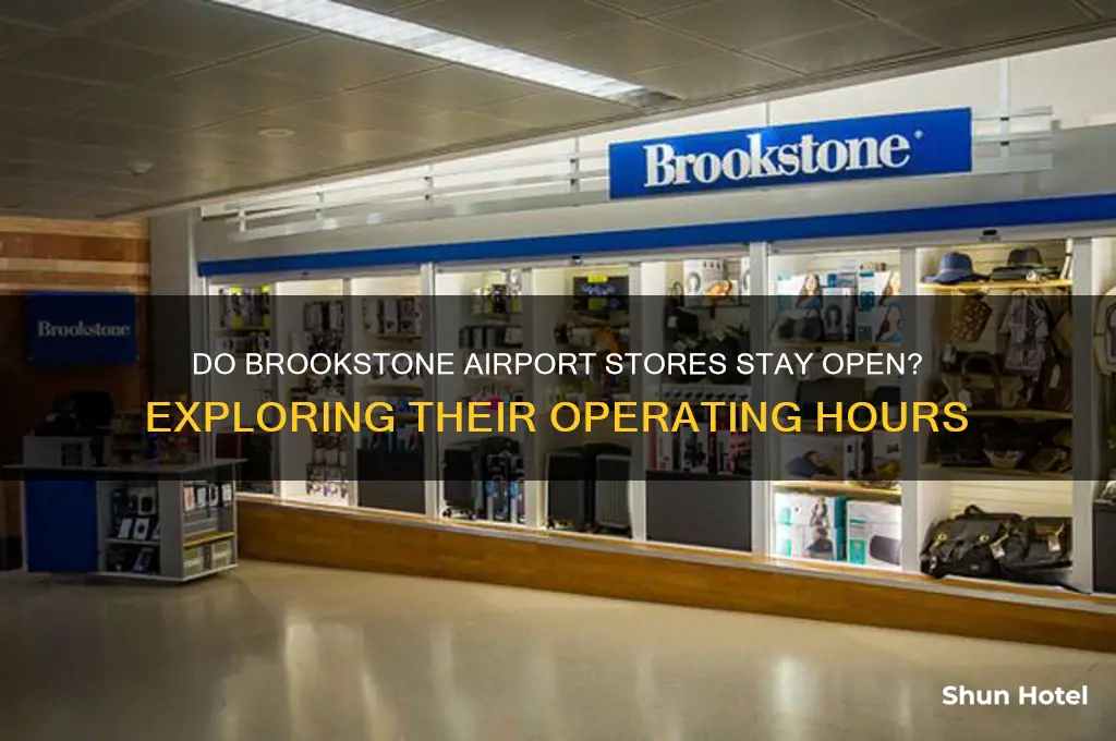 do brookstone airport stores stay open