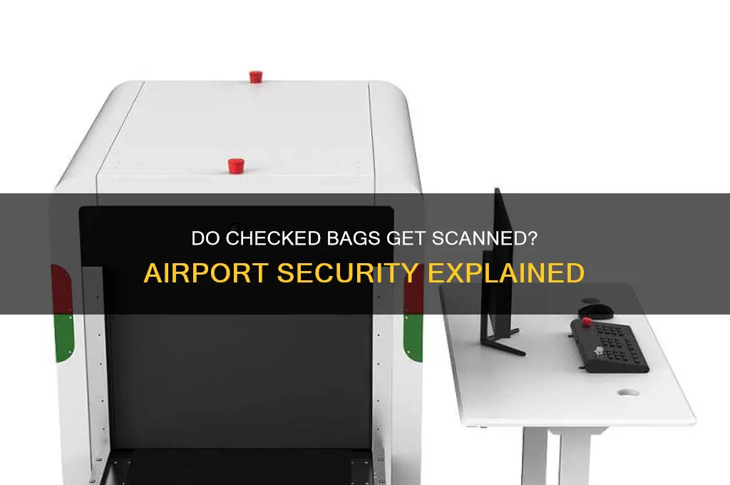 do checked bags get scanned at airport