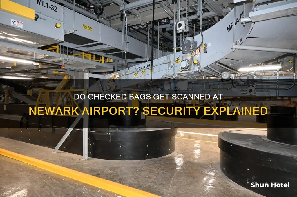 do checked bags get scanned newark airport