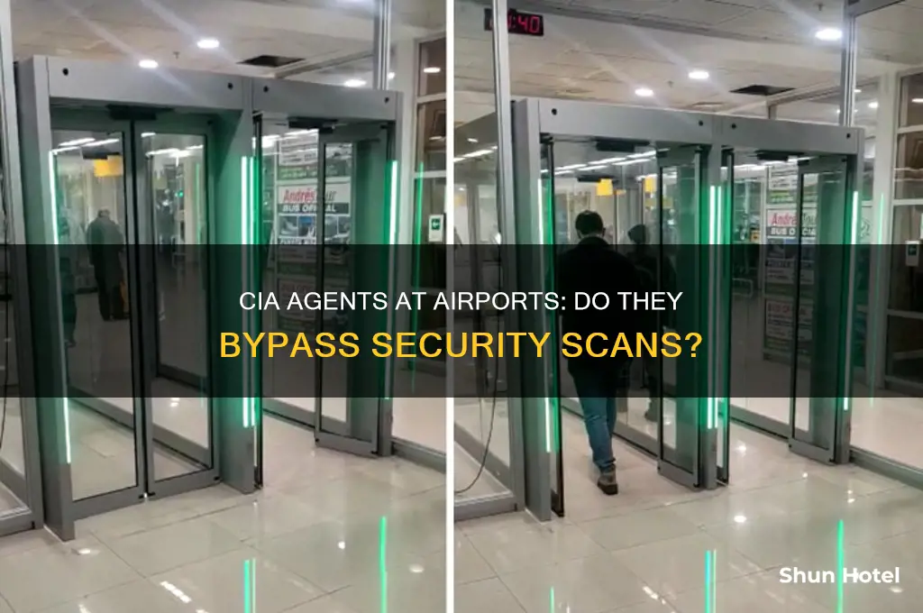 do cia agents get scanned in airports