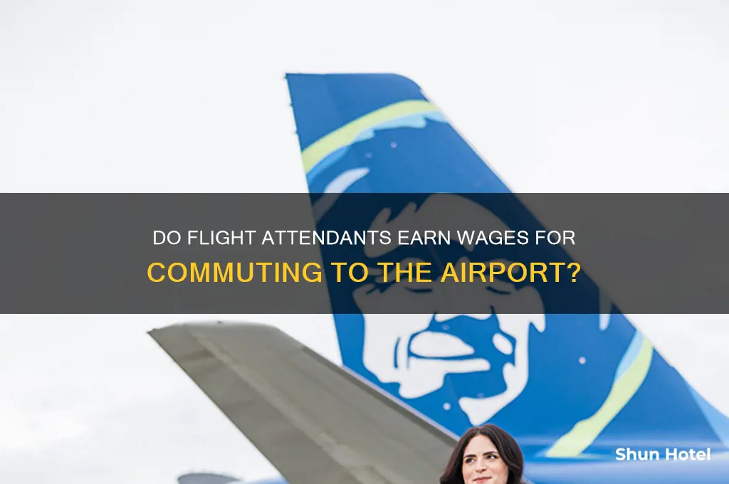 do flight attendants get paid for travel to the airport