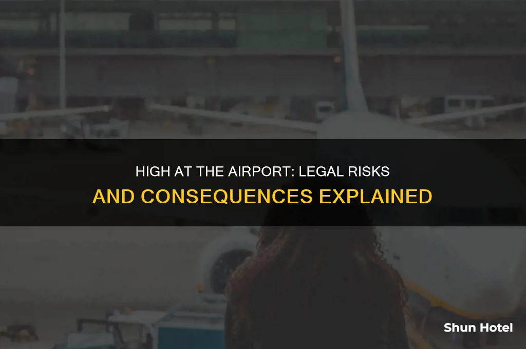 do i get in trouble for being high in airport