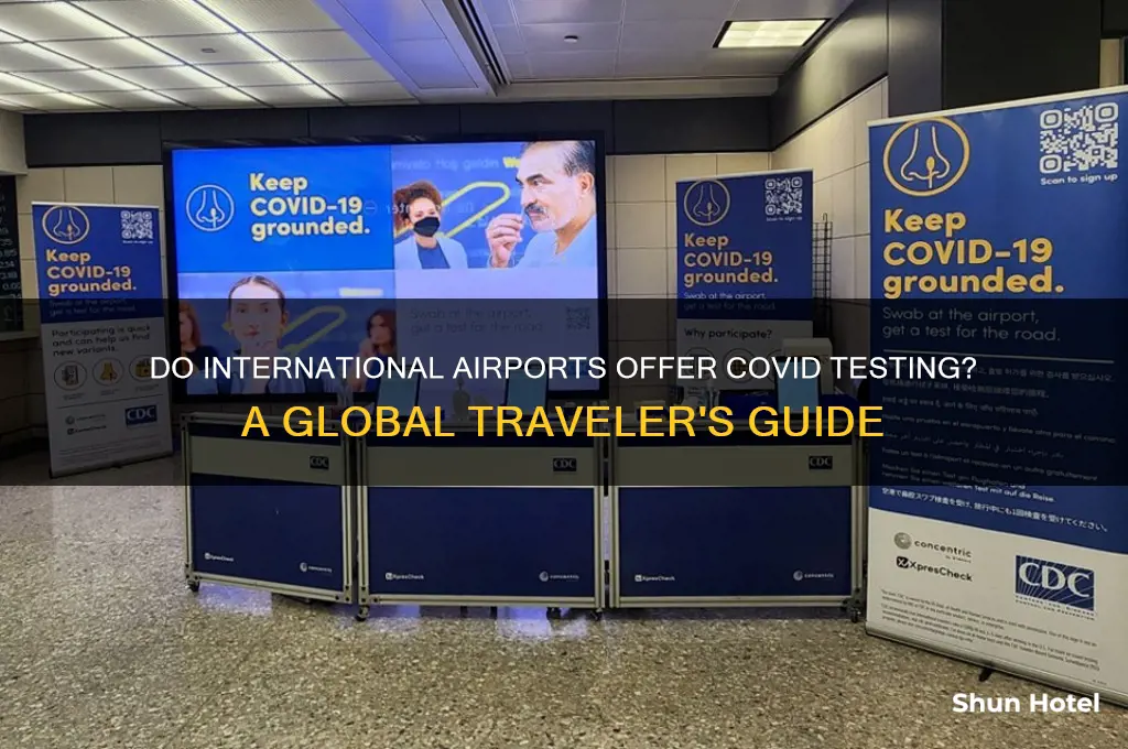 do international airports have covid testing