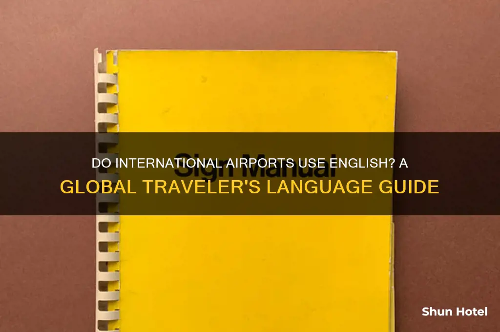 do international airports have english