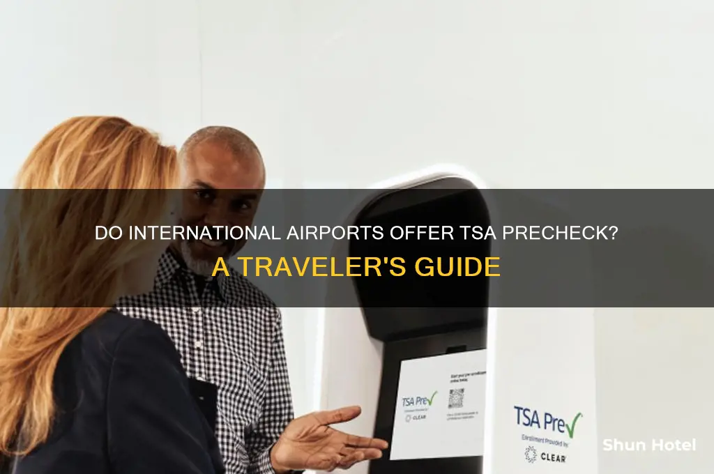 do international airports have tsa precheck