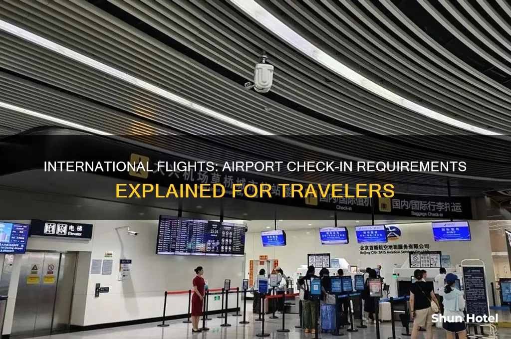 do international flights make you check in at the airport