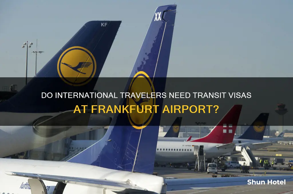 do internstional travelors need transit visas in frankfurt international airport
