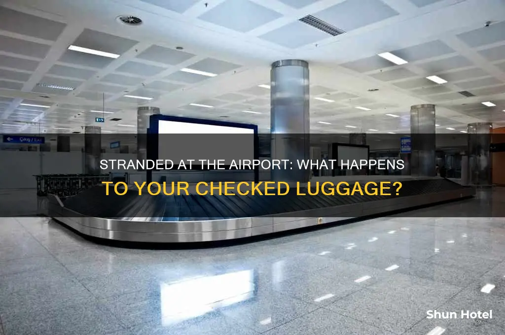 do people stranded in airports get their checked luggage back