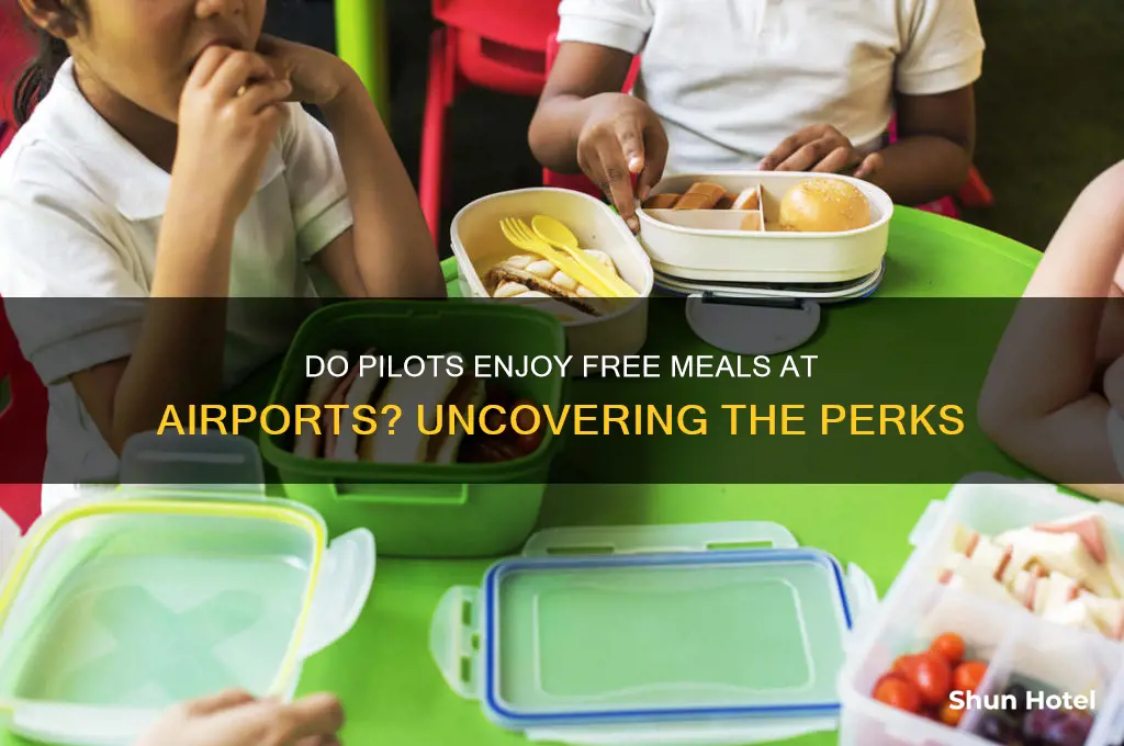 do pilots get free food at airport
