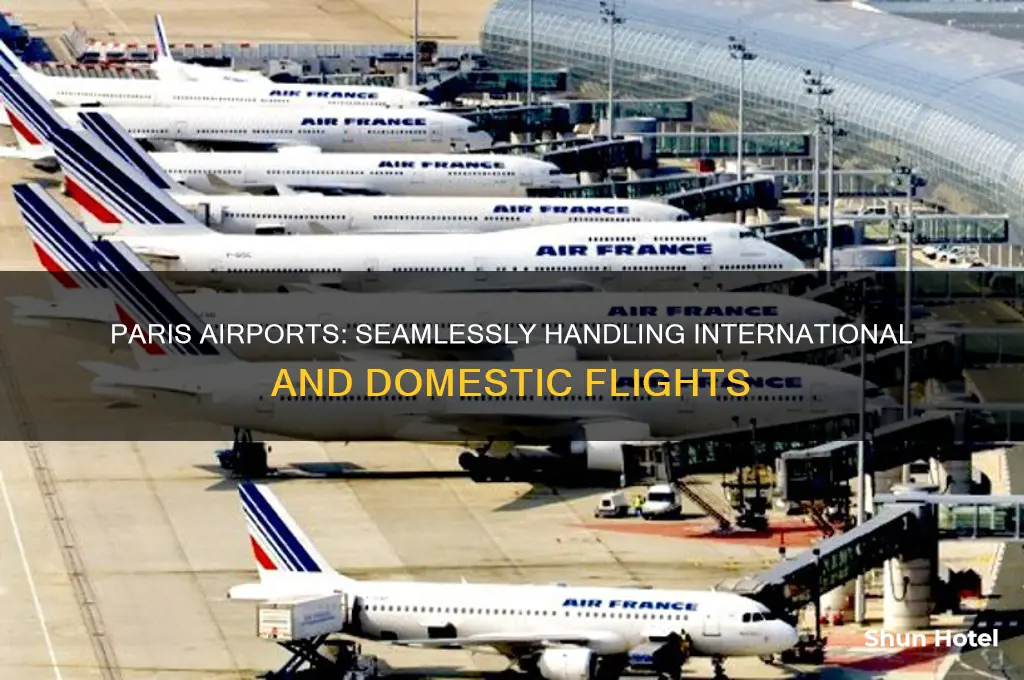 do the airports in paris accommodate international and domestic travel