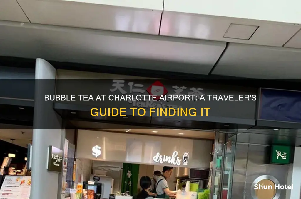do they have bubble tea at charlotte international airport