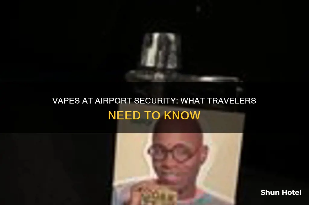 do vapes get checked at airport security