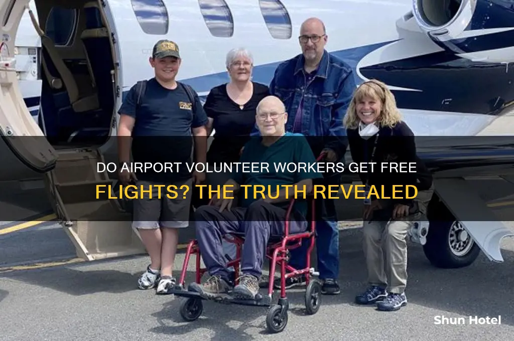 do vounteer workers for the airport fly for free