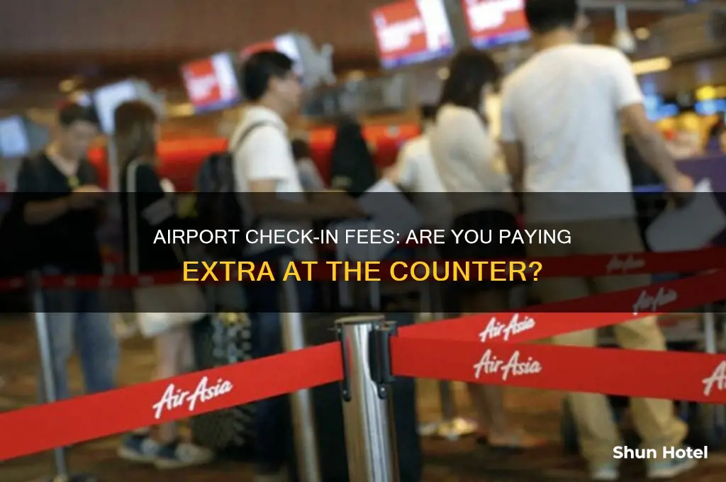 do you get charged extra to check in at airport