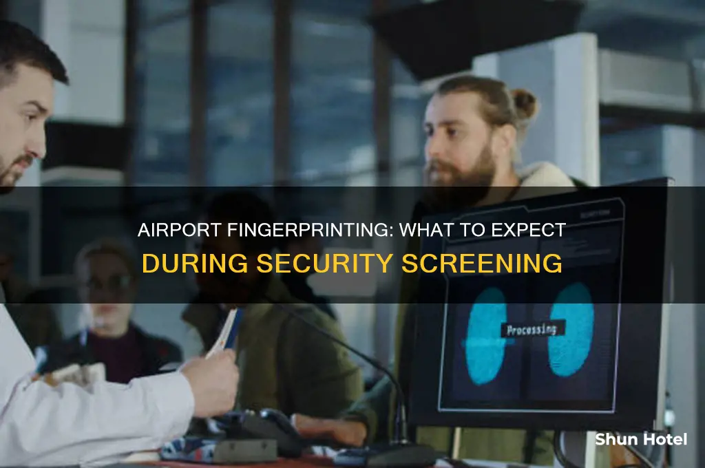 do you get fingerprinted at the airport