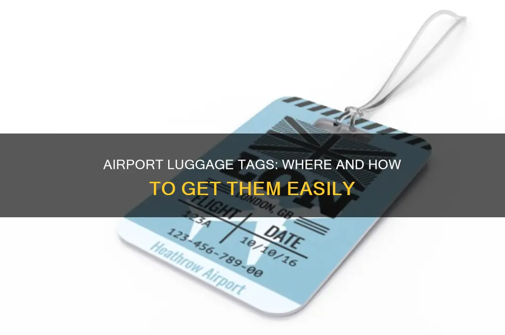do you get luggage tags at the airport