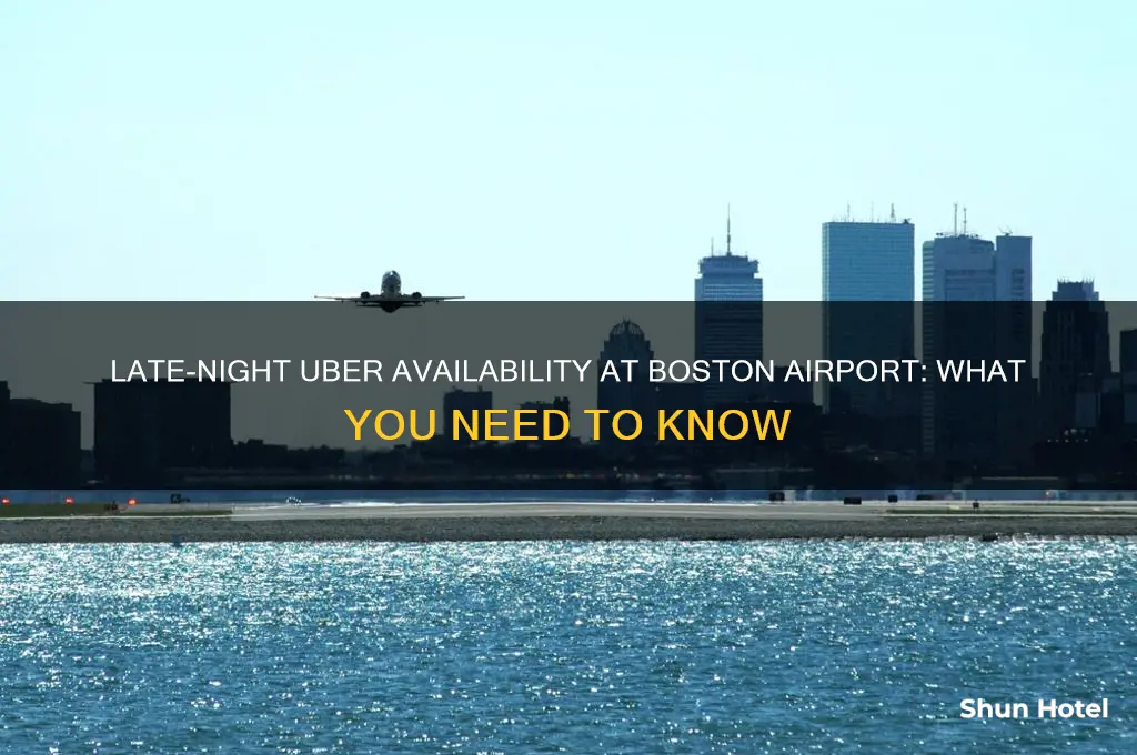do you get uber at boston airport in the night