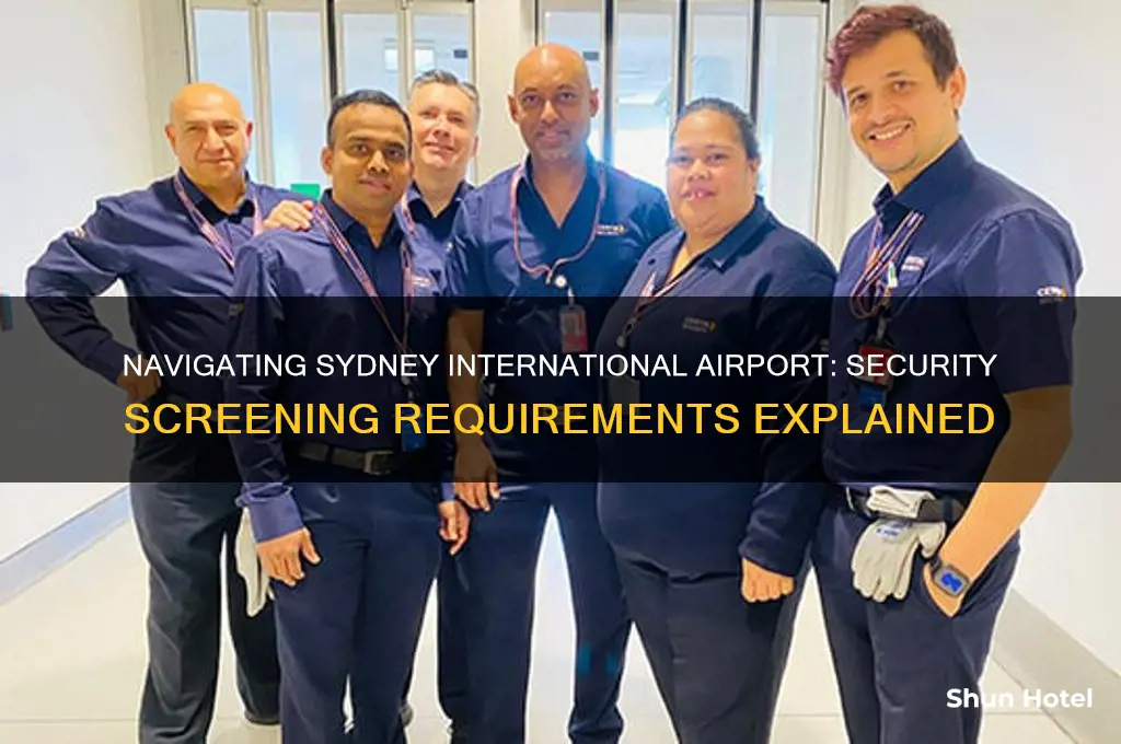 do you have to go through security sydney international airport