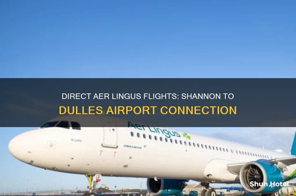 does aer lingus fly direct to shannon from dulles airport