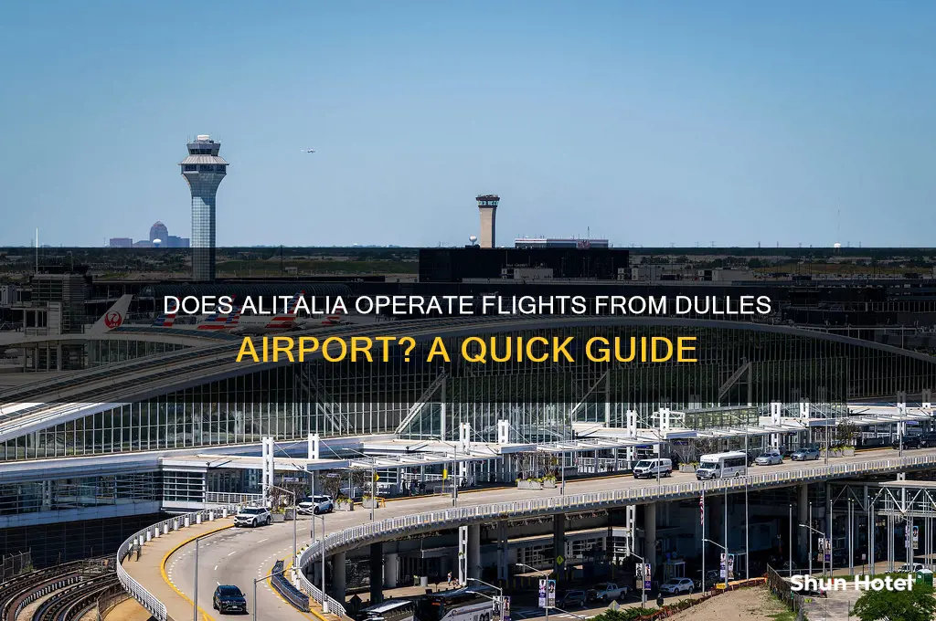 does alitalia fly out of dulles airport