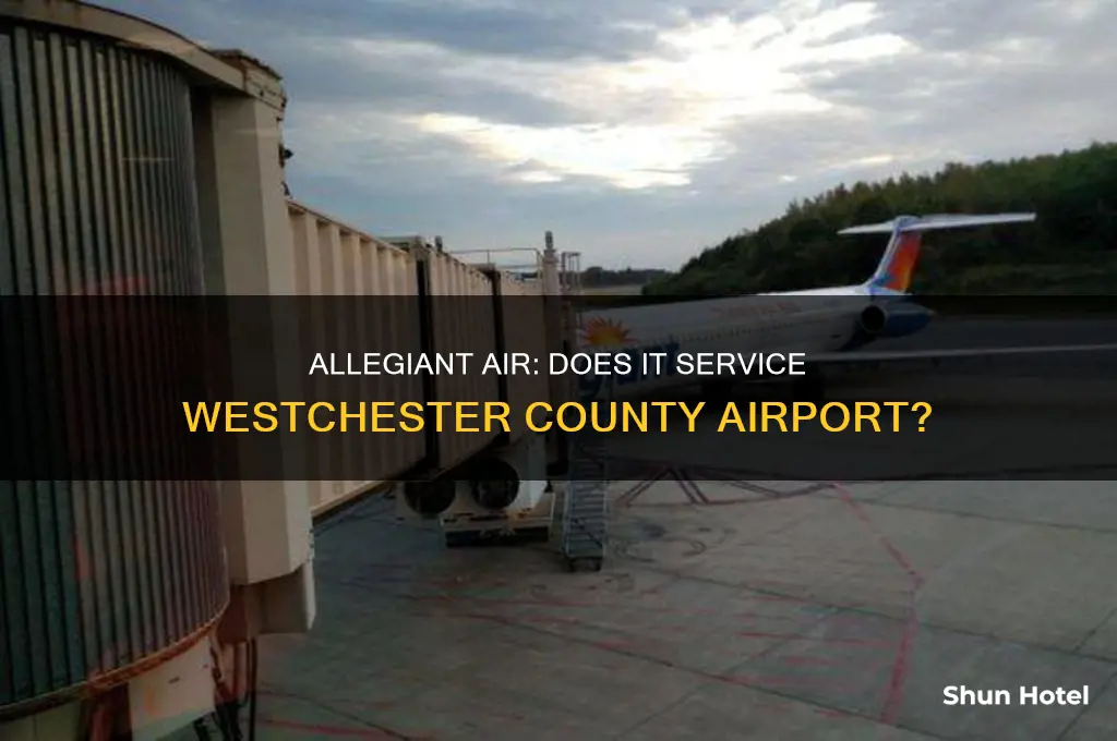 does allegent fly into westchester airport