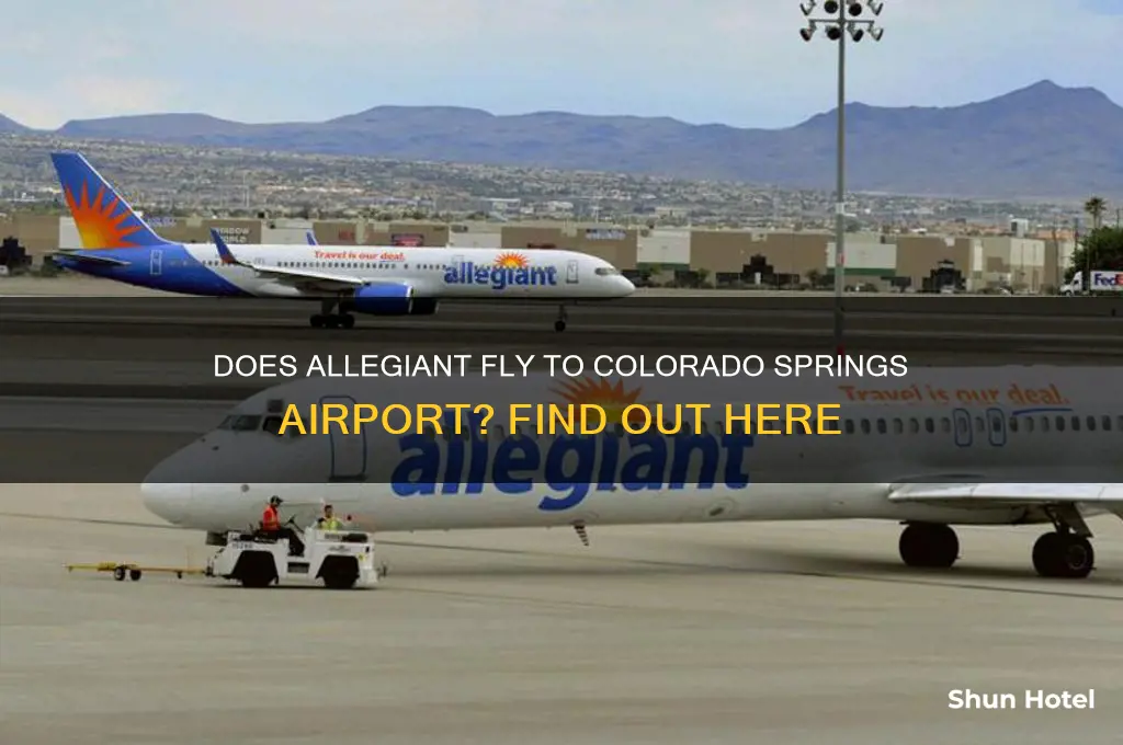 does allegiant airline fly to colorado springs airport