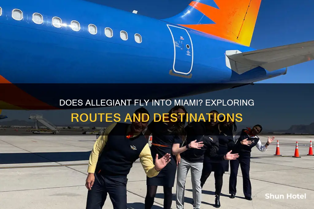 does allegiant fly into miami