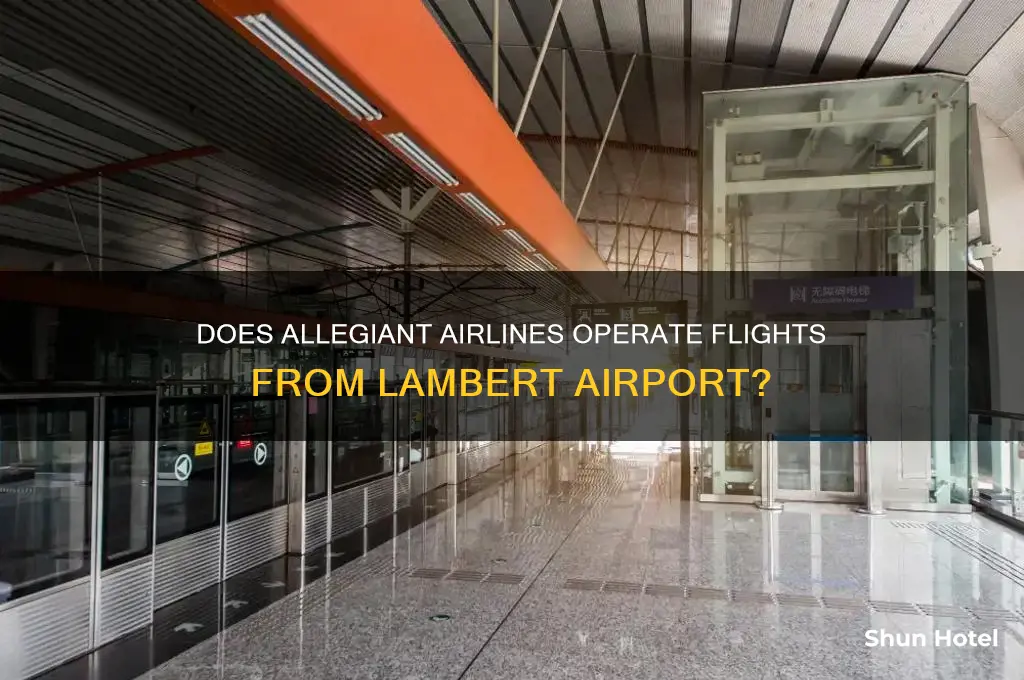 does allegiant fly out of lambert airport