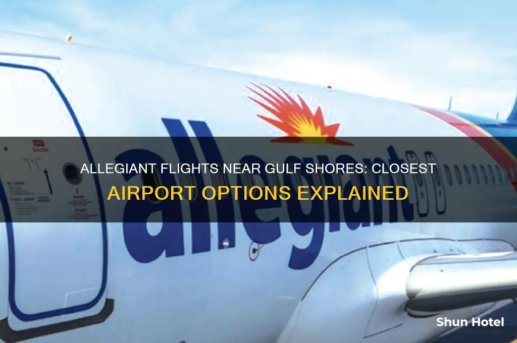 does allegiant fly to airport close to gulf shores alabama